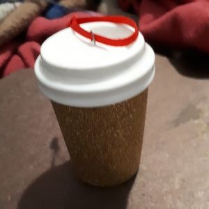 Starbucks Gold glitter ceramic ornament